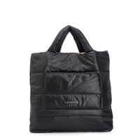 bolso shopping reversible de nailon black