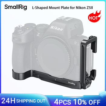 Placa de montaje en forma de L SmallRig Z5II para cámara Nikon Z5II, Z7 / Z6 / Z7II / Z6II / Z5 con placas de liberación rápida Arca-Swiss -5256