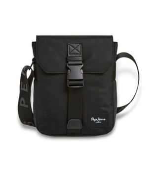Pepe Jeans para hombre. PM0300012 Bandolera Gus negro (OSFA), Casual, Poliamida