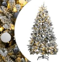 arbol de navidad artificial con bisagras 300 led y bolas 180 cm vidaxl