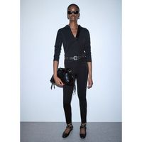 liu jo pantalones pantalones skinny con bordado joya para mujer