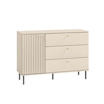 Bufé 1 puerta 3 cajones cachemira melamina beige