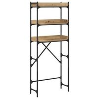 estante para lavadora roble artisan 67 x 25 x 163 cm vidaxl