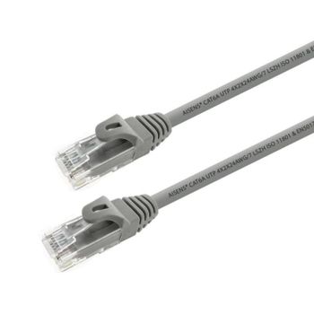 Cable de red Ethernet AISENS A145-0325 Cat6A U/UTP 0.5m Gris LSZH RJ45 cobre OFC AWG24