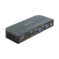 delock 11482 conmutador kvm multipuerto displayporthdmiusb  audio