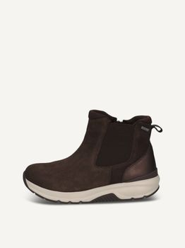 CAPRICE Chelsea boot, brown, made of Leather and synthetic without heel, Size 37