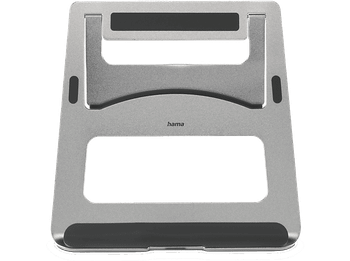 Soporte elevador - Hama 00126811, Carga Máxima 5 kg, Antideslizante, Inclinable, Plata
