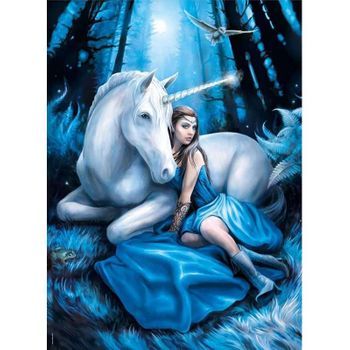 Puzzle 1000 Anne Stokes Blue