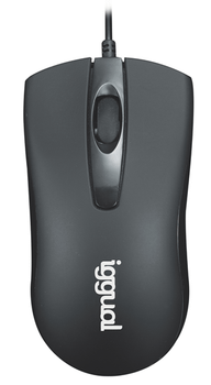 iggual Ratón óptico COM-BUSINESS-1200DPI negro