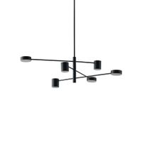 lampara de techo aluminio y acrilico  26 cm