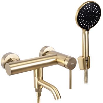 Grifo De Bañera Rea Clif Brush Gold