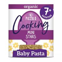 piccolo organic baby cooking mini pasta stars 7m