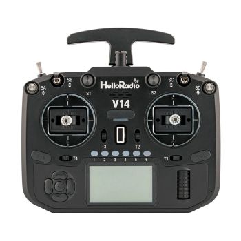 HelloradioSky V14 pro 2.4GHz 14CH Transmisor LCD integrado de 1000 mW ELRS/4IN1 Hall Gimbals Asistente de Voz AI EdgeTX