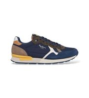 pepe jeans para hombre pms400021 zapatillas brit essence marino 41 plano cordones casual