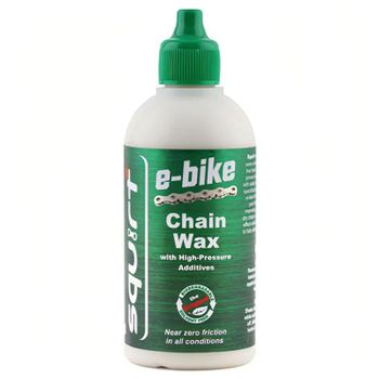 SQUIRT | Lubricante De Cera Para Cadenas Y Transmisiones E-Bike 120ml - Lubricación de gran duración, incluso en condiciones de humedad. Mantiene las calas, los pedales y la cadena limpios en todo