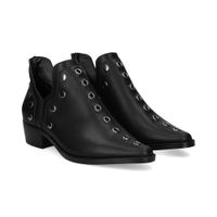 befree botines planos mujer - negro talla 36
