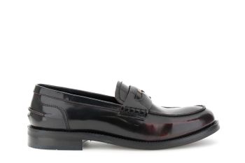 mocasines de piel envejecida bordeaux 37