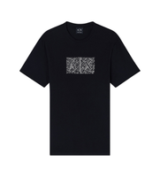 ax armani exchange para hombre xm002784af10356uc001 camiseta logo negro m casual algodon manga corta