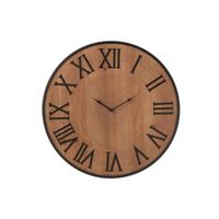 reloj redondo de madera natural 60603 cm