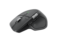 raton inalambrico - logitech mx master 4 8000ppp carga rapida clics silenciosos bluetooth-usb pc-mac multidispositivo personalizable negro