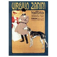 legendarte - cartel publicitario vintage sartoria virgilio zanini - cuadro lienzo impresion digital cm 50x70