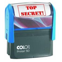 colop p50 stamp top secret 68x29mm red