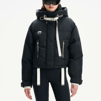 Shoreditch Ski Club Willow Ivy Shell Puffer Jacket - L