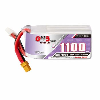 Gaoneng GNB 15.2V 1100mAh 60C 4S HV LiPo Battery XT30 Plug para RC Drone