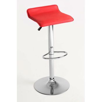 Pack 2 Taburetes Tim De Polipiel 85*39*39 Cm - Rojo