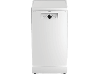 Lavavajillas - Beko BDFS26020WQ, 10 servicios, 6 programas, 45cm, AquaIntense, Motor ProSmart, Blanco