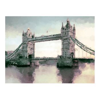 Papel Pintado 3d - Victoria Tower Bridge (350x270 Cm)