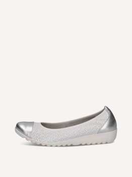 CAPRICE Ballerina, white, made of Leather, Size 38