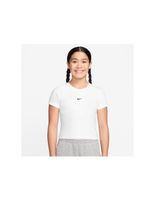 camiseta nike g nsw mod crp rib slim akf nina blanco