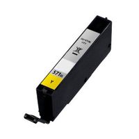compatible yellow canon cli-571yxl high capacity ink cartridge replaces canon 0334c001