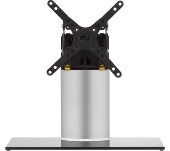 AVF B202BS 450 mm TV Stand with Bracket - Black & Sliver, Black