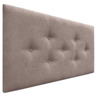 dhome cabecero de tela acualine con 3 hileras intercaladas de botones cabezal tapizado cama lujotierra 95cm