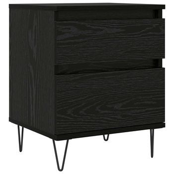 Mueble Cama Roble Negro 40 X 35 X 50 Cm Madera De Ingeniería Vidaxl