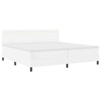 estructura de cama con colchon 200 x 200 cm cuero sintetico