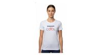 camiseta blanca de manga corta para mujer rubb r maman