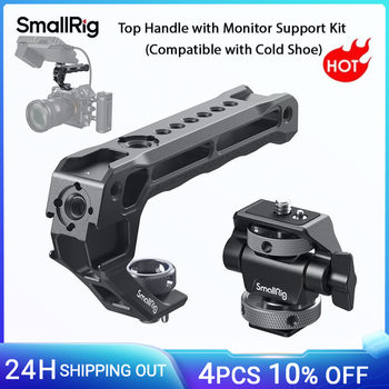 Manija superior SmallRig con kit de soporte para monitor, compatible con zapata fría para cámara DSLR para micrófono, luces de vídeo, monitores-5322