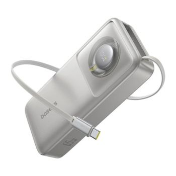Power Bank Baseus Free2Pull 20000mAh 65W USB-C Polímero de litio Gris