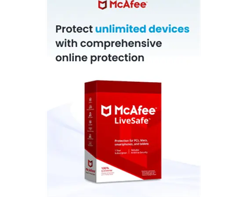 Lenovo McAfee LiveSafe 36 meses Protección y VPN segura para dispositivos ilimitados
