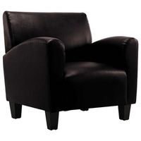 sillon de cuero artificial marron oscuro vidaxl
