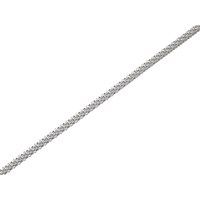 silver 2mm wide popcorn chain - 18in - f8948
