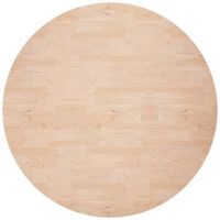 superficie de mesa  tablero escritorio redonda madera de roble sin tratar o60x25cm