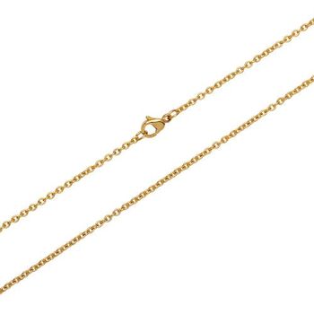 Cadena de ancla moderna acero inoxidable chapado en oro