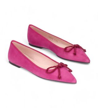 Pretty Ballerinas para mujer. 47987 Zapatos Ella rosa (36), Tela, Plano, 1 a 3cm, Ninguno, Casual