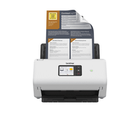 brother escaner de sobremesa ads4550w de alta velocidad a doble cara tarjeta de red cableada y wifi velocidad 35hpm70ppm - adf 60 hojas - 6000 hoj