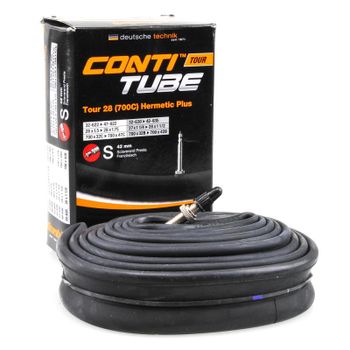 CONTINENTAL | Cámara Tour Hermetic Plus 28x1.75 Válvula Presta 42 Mm - La cámara de aire CONTINENTAL Tour Hermetic Plus cuenta con toda la experiencia del fabricante alemán, toda una garantía de