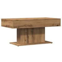 mesa de centro artisan oak 96x50x45 cm madera de ingenieria vidaxl